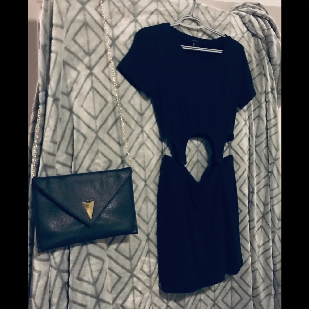 Forever 21 cut our waist - sexy black casual mini